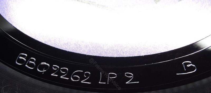 BBQ2262 LP B Side Matrix.